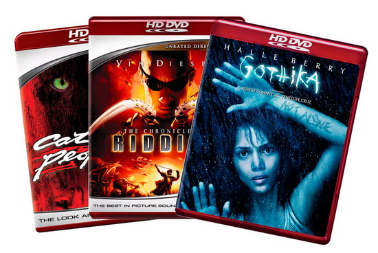 High Definition FAQ: для HD DVD обычно используются коробки из красного пластика с логотипом сверху